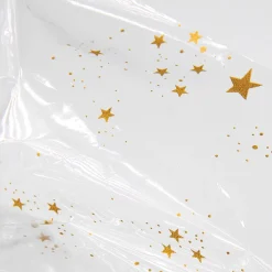 Film Polipropileno>DecoWoerner Lámina De Plástico Para Regalo Con Adornos Navideños 70 Cm, 100 M transparente