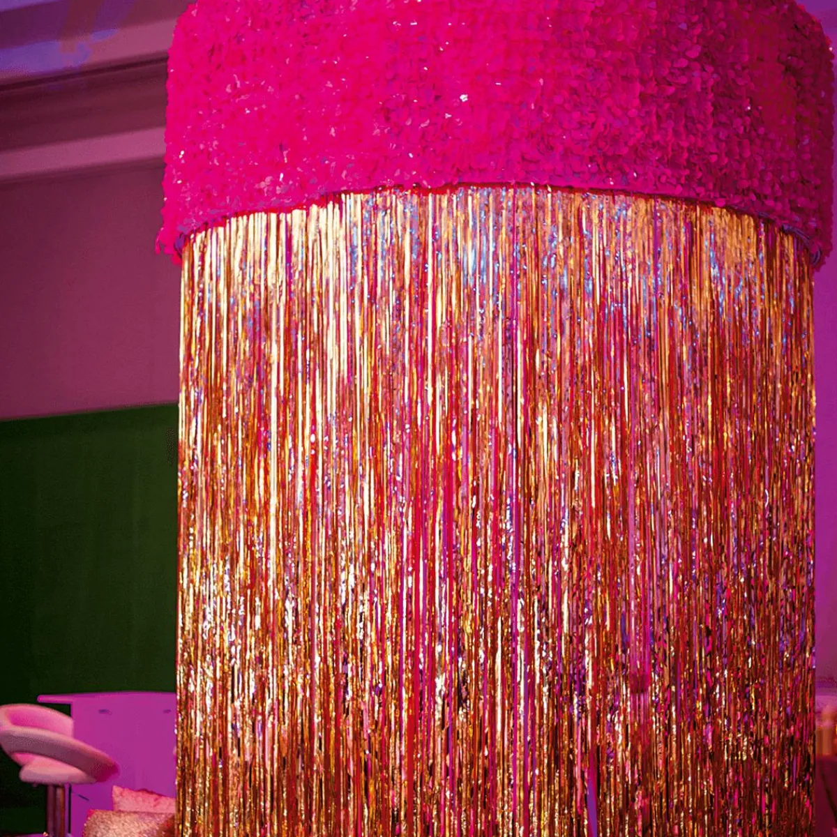 Láminas Y Películas Decorativas>DecoWoerner Lámina Metálica Troquelada De 90 Cm De Ancho, rosa