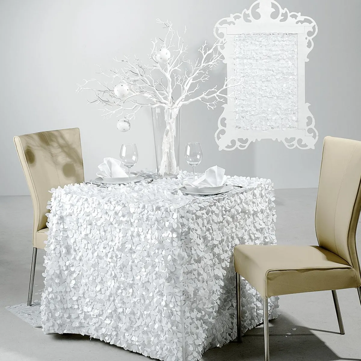 Láminas Y Películas Decorativas|Decoración De Invierno>DecoWoerner Lámina óptica Mate Troquelada De 90 Cm De Ancho, Blanca blanco