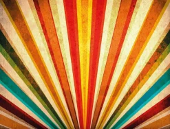 Pancartas Temáticas|Bandera Xxl>DecoWoerner Lona XXL "Rayos De Color" De Lona De Camión Ignífuga 250 X 330 Cm multicolor