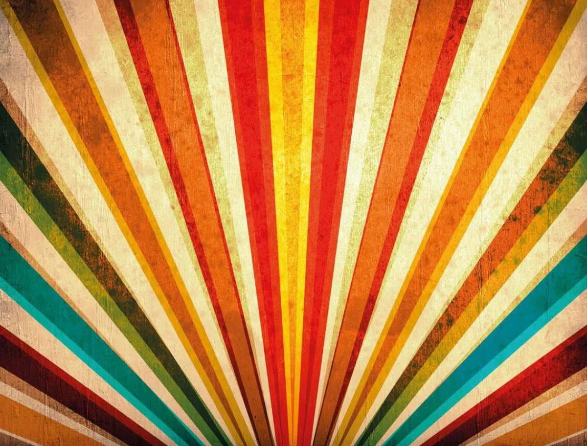 Pancartas Temáticas|Bandera Xxl>DecoWoerner Lona XXL "Rayos De Color" De Lona De Camión Ignífuga 250 X 330 Cm multicolor