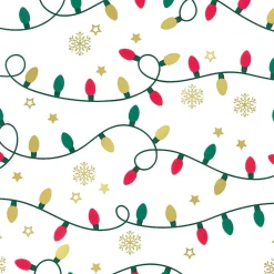 Papel De Regalo>DecoWoerner Luces De Hadas De Papel De Regalo blanco