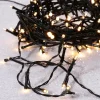 Luces De Navidad>DecoWoerner Luces De Hadas Negro 9 M, 120 LED Blanco Cálido IP44