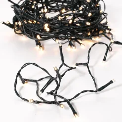 Luces De Navidad>DecoWoerner Luces De Hadas Negro 9 M, 120 LED Blanco Cálido IP44
