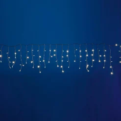 Luces De Navidad>DecoWoerner Luz Icicle Light LED 24 V Para Exteriores, 152 LED, 200 X 100 Cm blanco