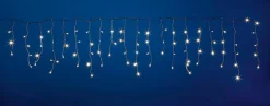 Luces De Navidad>DecoWoerner Luz Icicle Light LED 24 V Para Exteriores, 152 LED, 200 X 100 Cm blanco