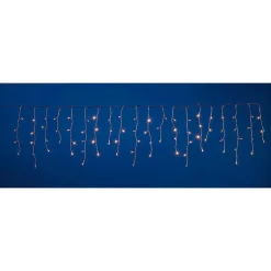 Luces De Navidad>DecoWoerner Luz Icicle Light LED 24 V Para Exteriores, 76 LED, 370 X 50 Cm transparente