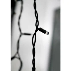 Luces De Navidad>DecoWoerner Luz Icicle Light LED Para Uso Profesional Sistema IP44, 114 LED, 300 X 50 Cm, Sin Cable negro