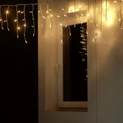 Luces De Navidad>DecoWoerner Luz Icicle Light LED Parpadeante Para Uso Profesional Sistema IP67, 114 LED, 300 X 50 Cm blanco