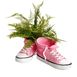 Decoración De Primavera|Macetas Y Artículos De Decoración>DecoWoerner Maceta Con Diseño De Entrenador 27 Cm rosa