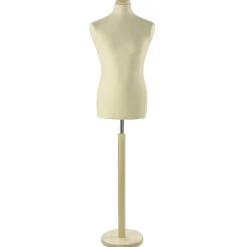 Bustos De Costura>DecoWoerner Maniquí De Costura De Hombre, Busto De 78 Cm, Color Crudo/roble Blaro Beige