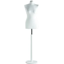 Bustos De Costura>DecoWoerner Maniquí De Costura De Mujer, 72 Cm, Color / blanco