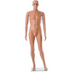 Maniquíes>DecoWoerner Maniquí Masculino PE Ecológico, 187 Cm Beige