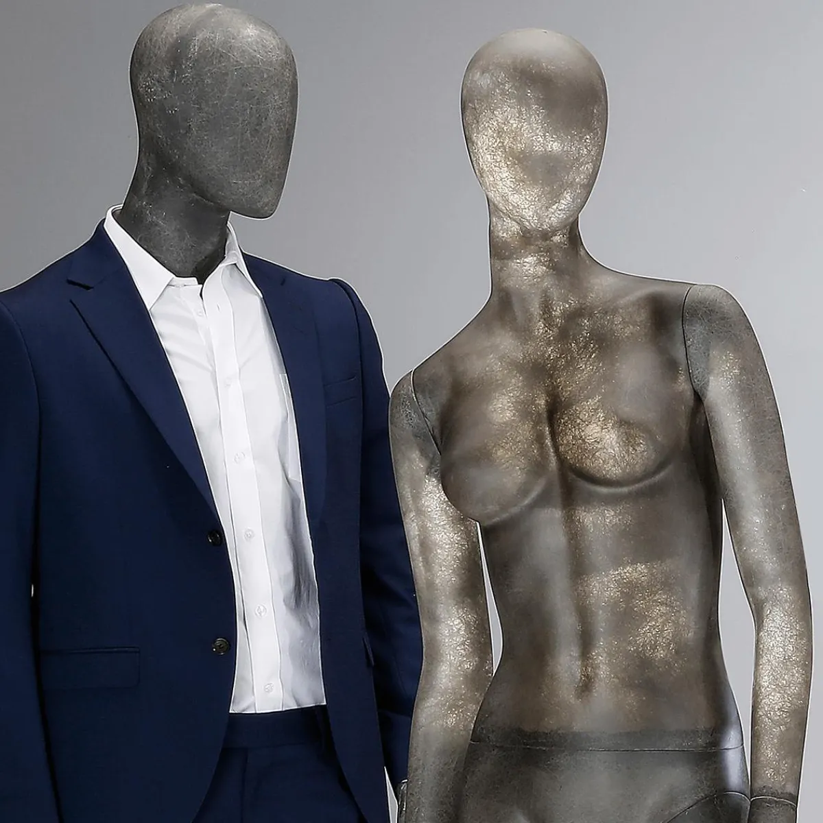 Maniquíes>DecoWoerner Maniquí Premium Mujer, Pierna Izquierda Y Brazo Derecho Doblados Gris