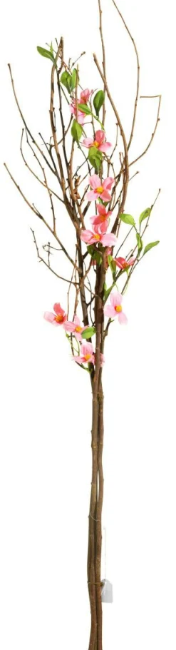 Decoración De Primavera|Ramas Y Ramitas>DecoWoerner Manojo De Ramas Decorativo Con Flores 115 Cm rosa