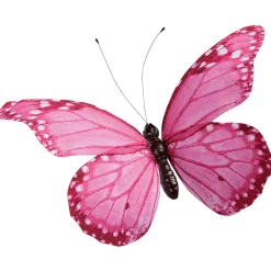 Decoración De Animales|Decoración De Primavera>DecoWoerner Mariposa Decorativa da, 80 Cm rosa