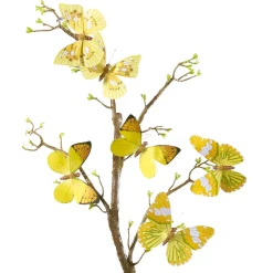Decoración De Animales|Decoración De Primavera>DecoWoerner Mariposas Decorativas, 10 Cm, Color , 6 Piezas amarillo
