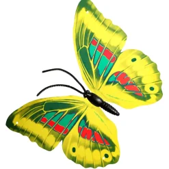 Decoración De Animales|Decoración De Primavera>DecoWoerner Mariposas Decorativas 40 Cm 3 Piezas amarillo