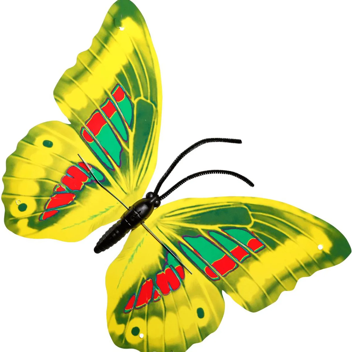 Decoración De Animales|Decoración De Primavera>DecoWoerner Mariposas Decorativas 40 Cm 3 Piezas amarillo