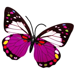 Decoración De Animales|Decoración De Primavera>DecoWoerner Mariposas Decorativas Morado 40 Cm 3 Piezas violeta