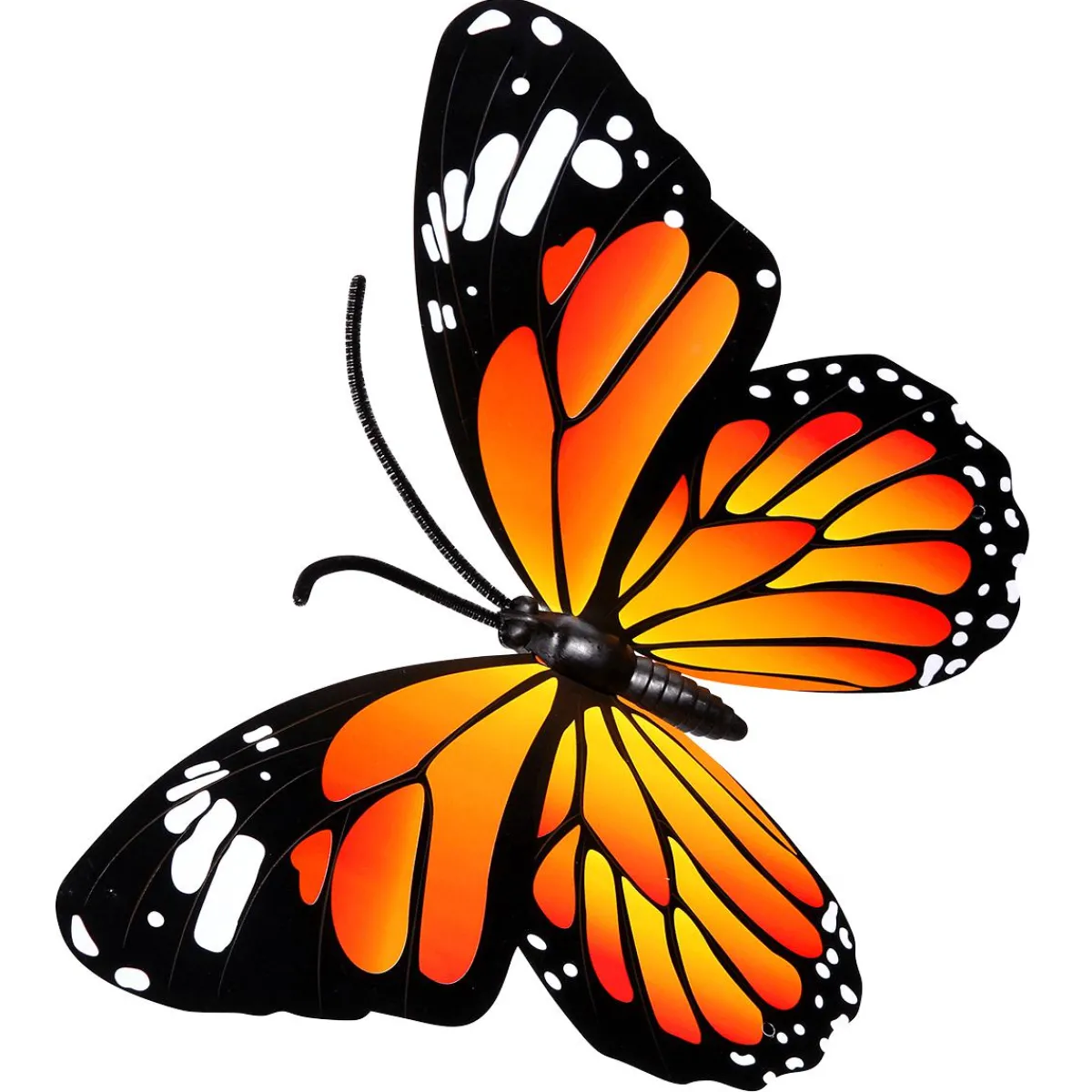 Decoración De Animales|Decoración De Primavera>DecoWoerner Mariposas Decorativas 40 Cm 3 Piezas naranja