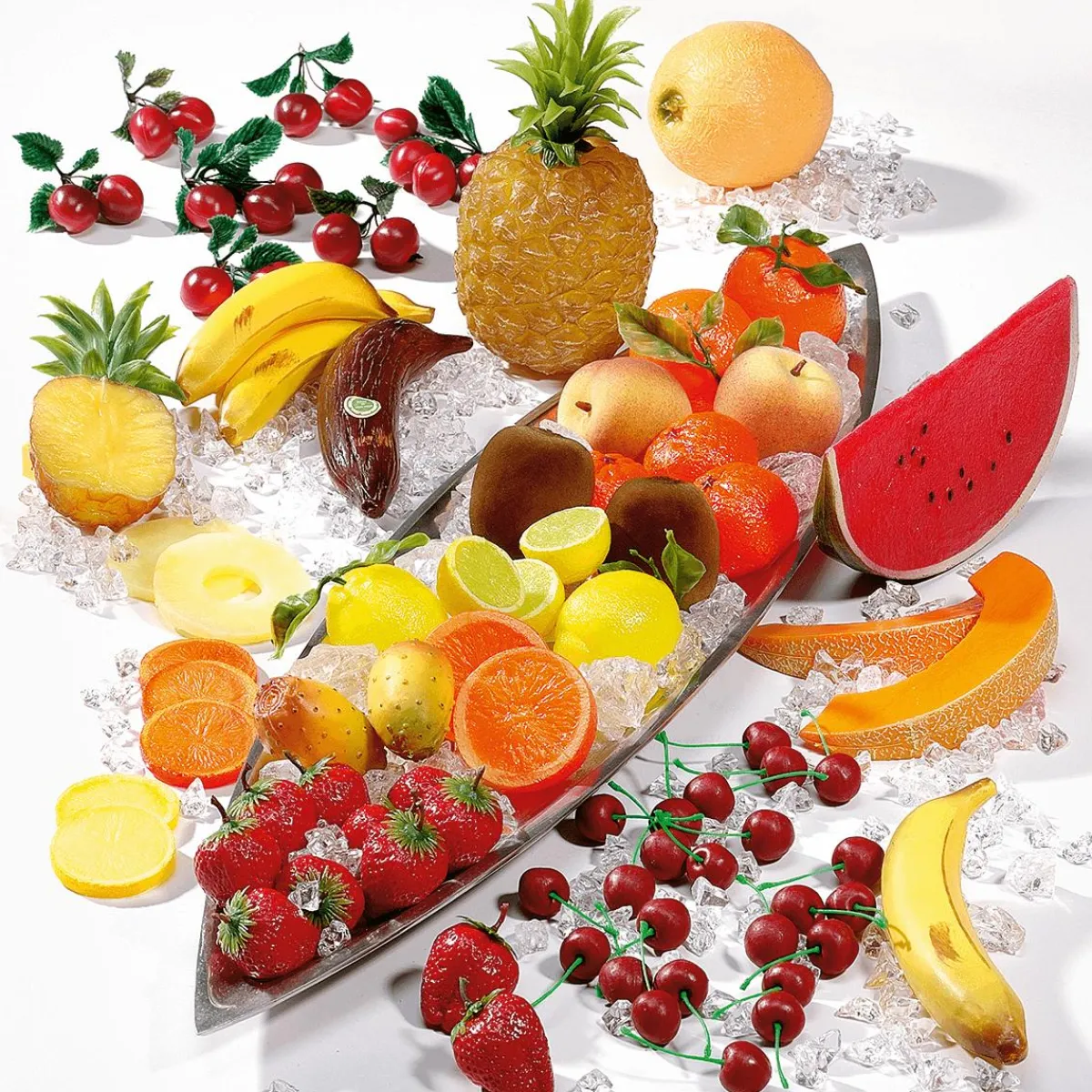 Frutas>DecoWoerner Media Piña Alimento De Imitación 20 Cm amarillo