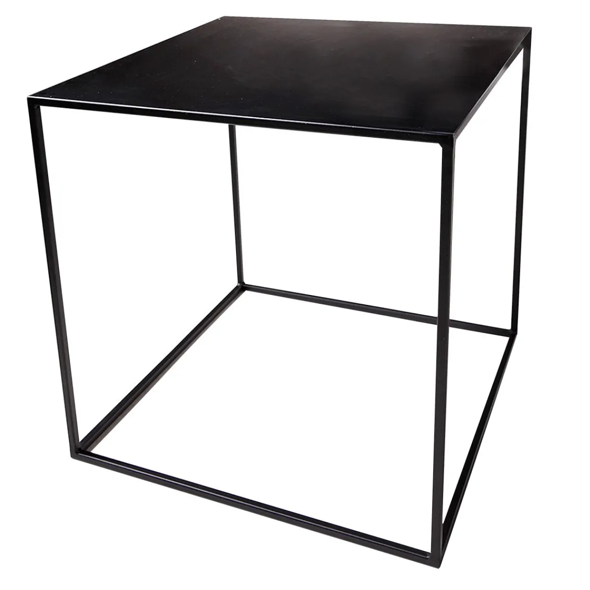 Expositores Para Tiendas|Macetas Y Artículos De Decoración>DecoWoerner Mesa De Metal 45 X 45 Cm, Negra negro
