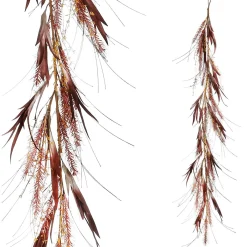 Decoración De Otoño|Guirnaldas Y Vides>DecoWoerner Mezcla De Hierba Limpiadora De Otoño Con Eucalipto 165 Cm rojo