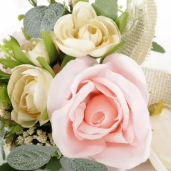 Ramos Y Coronas De Flores>DecoWoerner Mini Ramo De s Artificiales 17 X 20 X 13 Cm (ancho X Largo X Alto) rosa