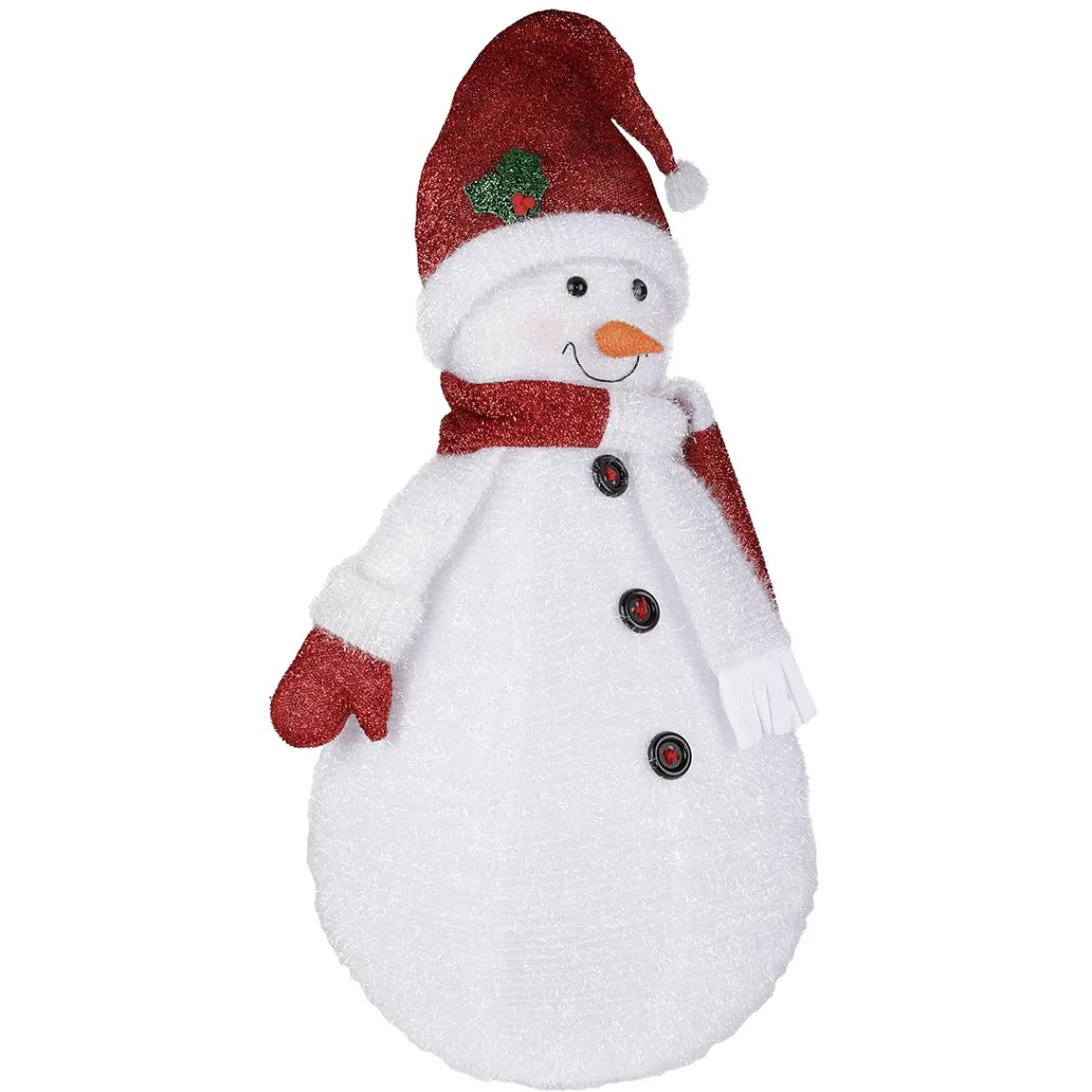 Decoración De Invierno|Figuras De Navidad>DecoWoerner Muñeco De Nieve XL De Poliéster De 120 Cm blanco