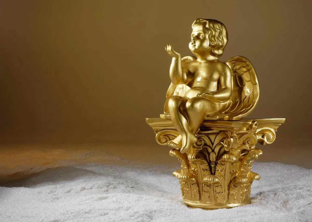 Decoración Navideña Xxl>DecoWoerner Ángel Barroco, Altura: 96 Cm oro