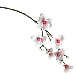 Decoración De Primavera|Ramas Y Ramitas>DecoWoerner Noble Rama De Magnolia Artificial, Rosado, 100 Cm multicolor