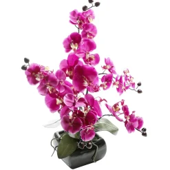 Plantas De Interior|Flores Artificiales>DecoWoerner Orquídea Artificial En Maceta , 40 Cm rosa