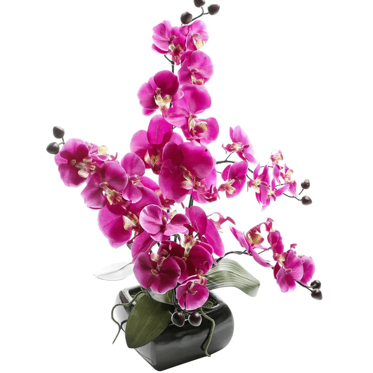 Plantas De Interior|Flores Artificiales>DecoWoerner Orquídea Artificial En Maceta , 40 Cm rosa