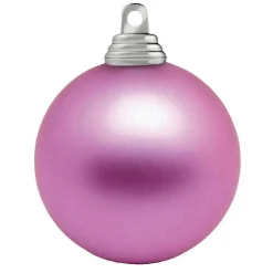 Bolas De Navidad>DecoWoerner Orquídea, Bolas De Navidad Mate De Plástico Ignífugo, 6 Cm Ø - 24 Piezas rosa