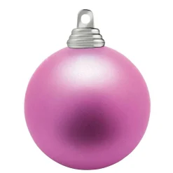 Bolas De Navidad>DecoWoerner Orquídea, Bolas De Navidad Mate De Plástico Ignífugo, 6 Cm Ø - 24 Piezas rosa