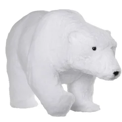 Decoración De Invierno>DecoWoerner Oso Polar De Peluche Decorativo Altura 44 Cm blanco