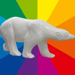 Decoración De Animales|Decoración De Invierno>DecoWoerner Oso Polar Decorativo Color A Elegir, Longitud 230 Cm