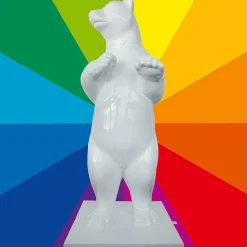 Decoración De Animales|Decoración De Invierno>DecoWoerner Oso Polar Decorativo Color A Elegir, Altura 200 Cm