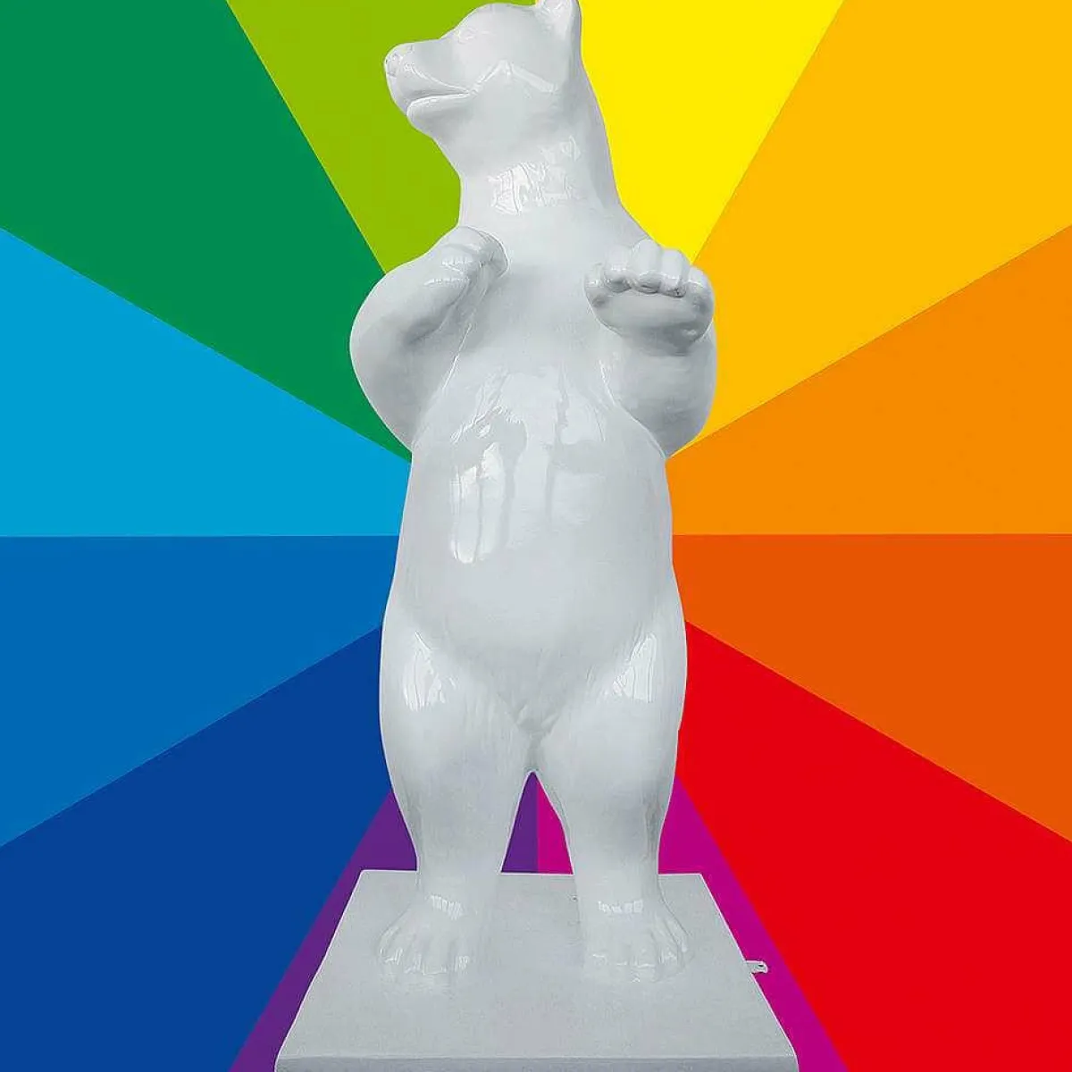 Decoración De Animales|Decoración De Invierno>DecoWoerner Oso Polar Decorativo Color A Elegir, Altura 200 Cm
