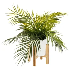 Plantas Verdes|Plantas De Interior>DecoWoerner Palmera Artificial En Maceta De 40 Cm verde