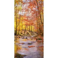 Pancartas De Otoño>DecoWoerner Pancarta De Tela Brook Autumn 100 X 200 Cm naranja