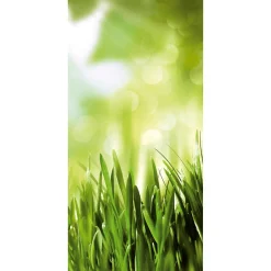 Decoración Natural|Decoración De Verano>DecoWoerner Pancarta De Tela Ignífuga "Hierba De Primavera" De Tela De Bandera 100 X 200 Cm verde