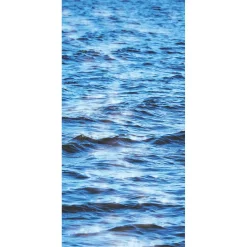 Decoración Temática|Pancartas Temáticas>DecoWoerner Pancarta De Tela Ignífuga "Agua" De Tela De Bandera 100 X 200 Cm azul