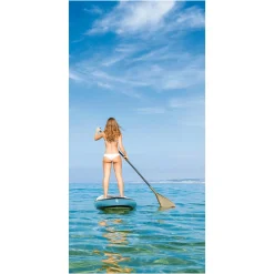Decoración De Verano|Pancartas De Verano>DecoWoerner Pancarta De Tela Ignífuga "Stand-Up Paddle" De Tela De Bandera 100 X 200 Cm azul