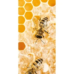 Pancartas Temáticas|Pancartas De Verano>DecoWoerner Pancarta De Tela Ignífuga "abeja Ocupada" De Tela De Bandera 100 X 200 Cm amarillo
