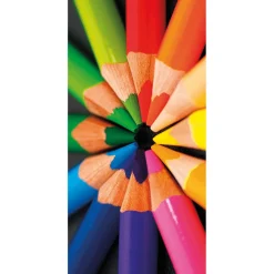 Decoración Temática|Pancartas Temáticas>DecoWoerner Pancarta De Tela Ignífuga "Buntstifte" En Tela De Bandera 100 X 200 Cm multicolor