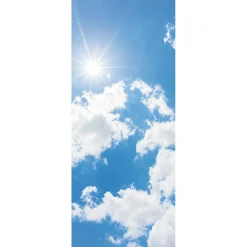 Decoración Natural|Decoración De Verano>DecoWoerner Pancarta De Tela Sunny Sky 75 X 180 Cm azul