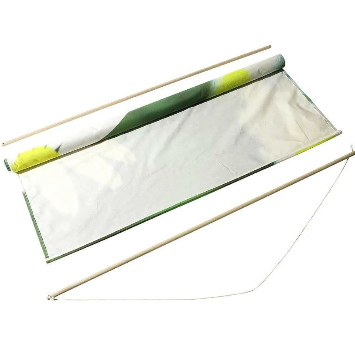 Pancartas De Primavera>DecoWoerner Pancarta Ligera De Fibra Natural "Abeja" De Algodón 100 X 200 Cm verde