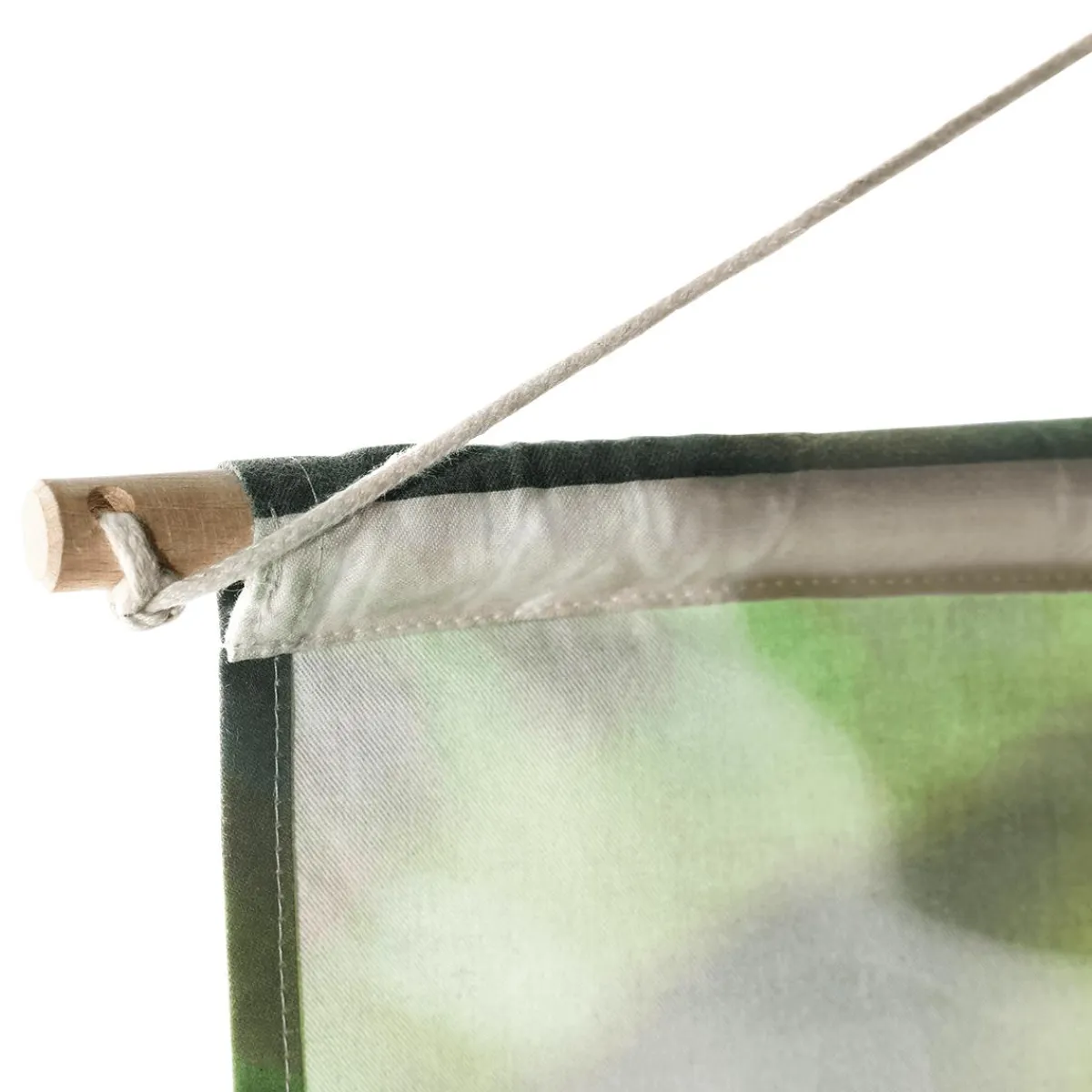 Pancartas De Primavera>DecoWoerner Pancarta Ligera De Fibra Natural "Abeja" De Algodón 100 X 200 Cm verde